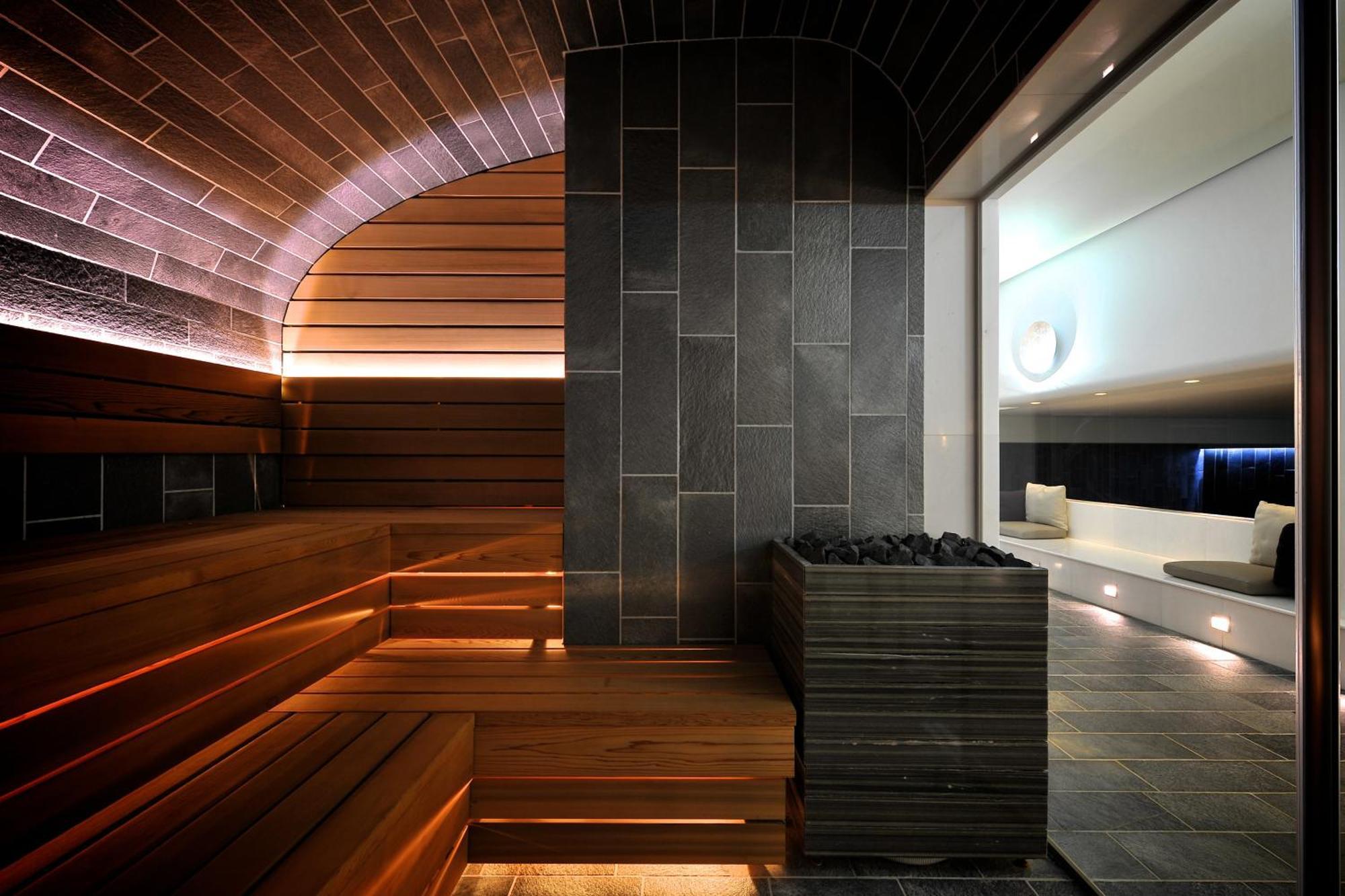 Palanga Life Balance Spa Hotel Extérieur photo The interior of a modern Finnish sauna